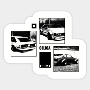 TOYOTA CELICA XX 2800GT A60 Black 'N White Archive Sticker